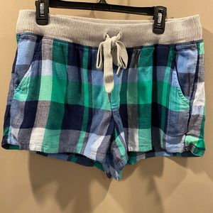 Aerie Plaid Pajama Shorts Women’s